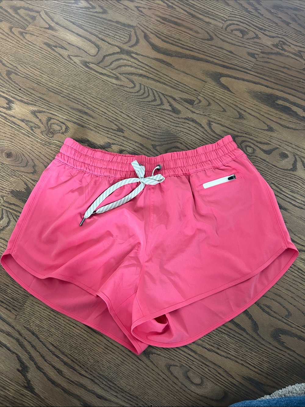 Women’s Pink Athletic Shorts with Drawstring